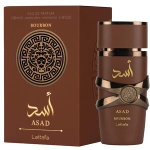 Lattafa Asad Bourbon-Almarabe perfumeria arabe Mexico